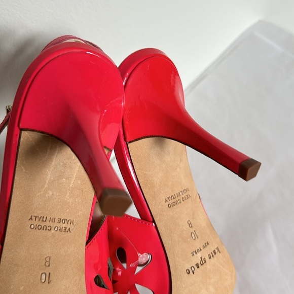 Kate Spade Jacey Powder Patent Leather Pink Slingback Heels - Picture 12 of 13